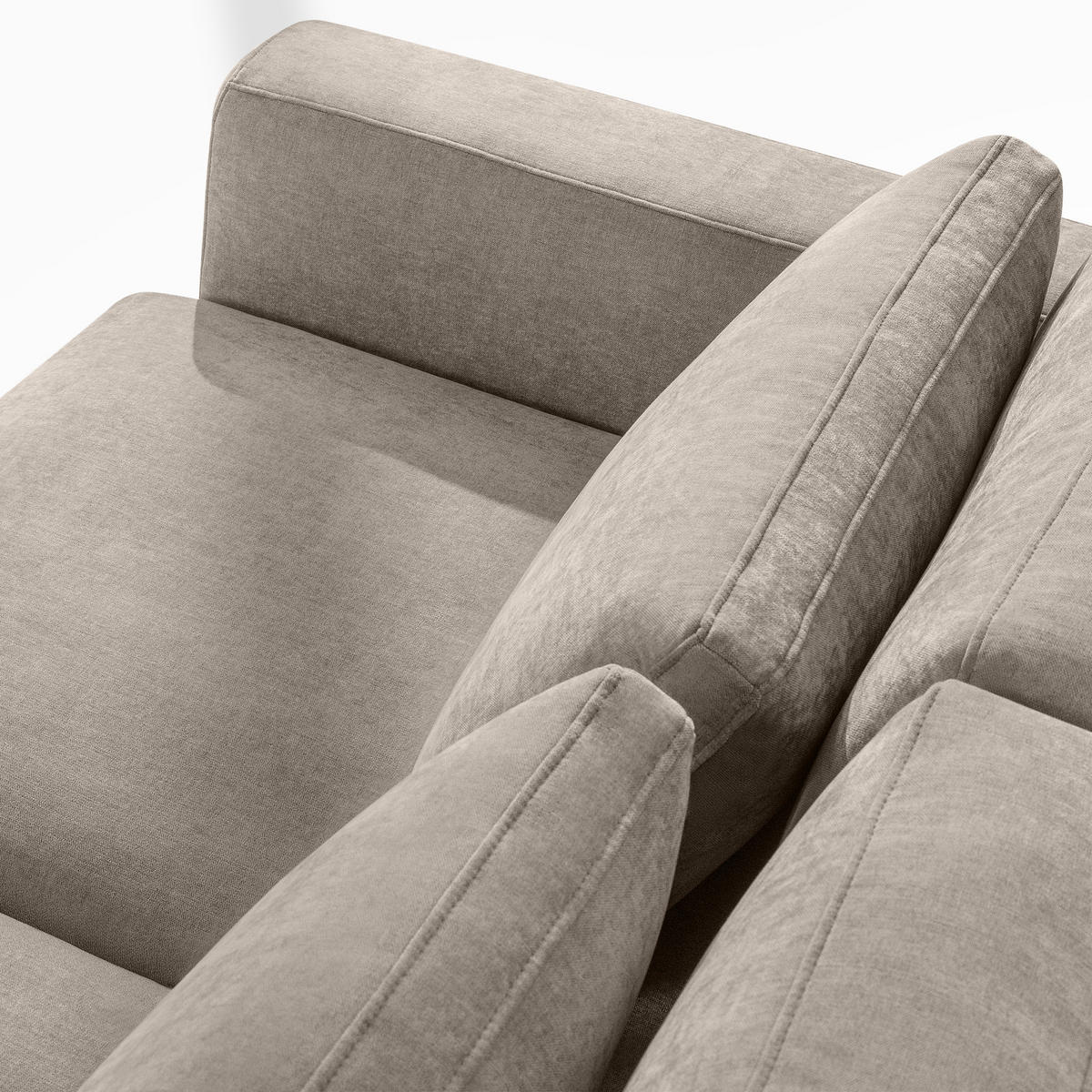 ECKSOFA rechts VERUS - Champagner, Holz/Holzwerkstoff (297/248cm) - KONSIMO®