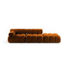 SOFA modular links Bellis aus Boucle ziegelrot 4 Sitzplätze - Orange, Textil (282/70/94cm) - Micadoni