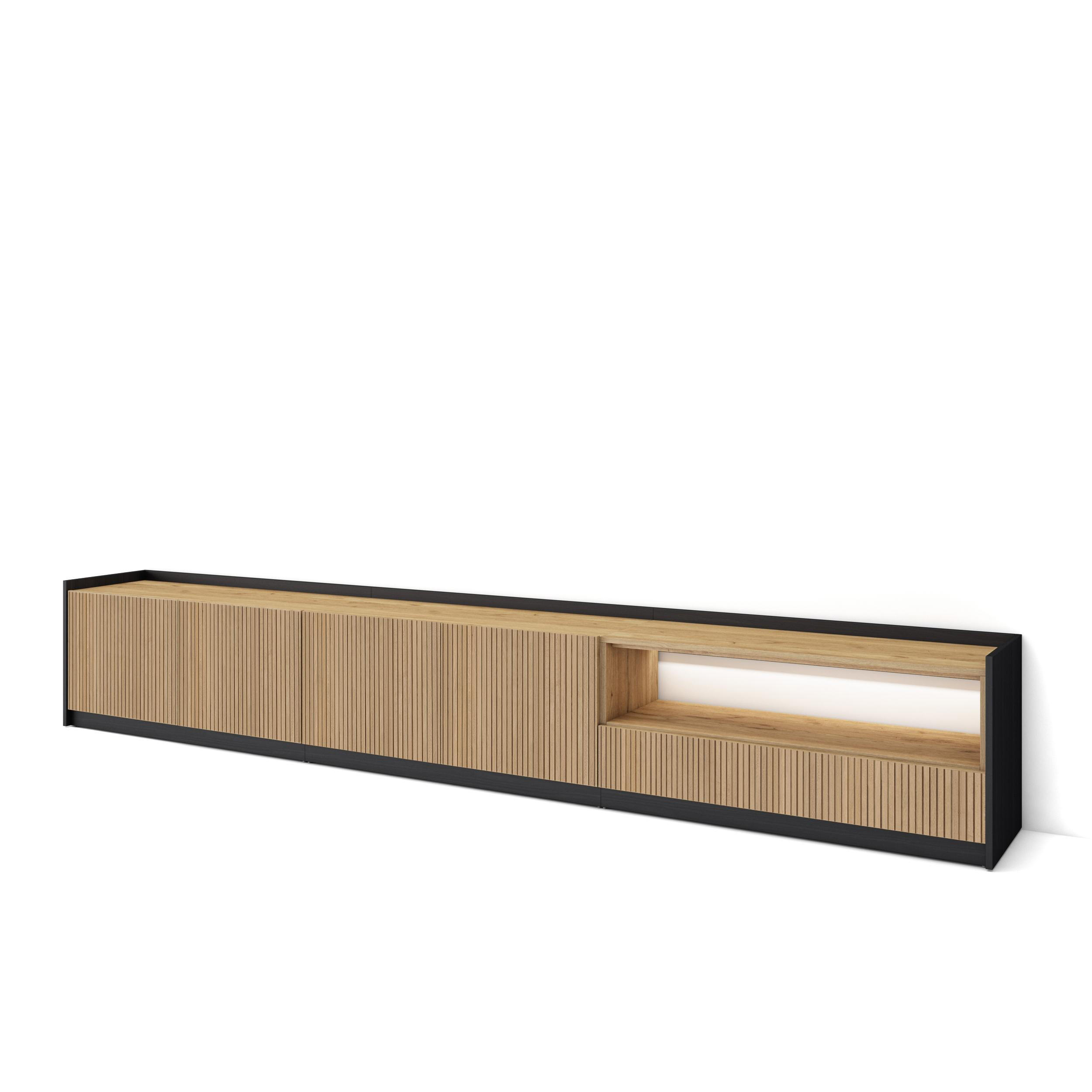 Skraut Home Lowboard, Eiche 310x50x37 cm