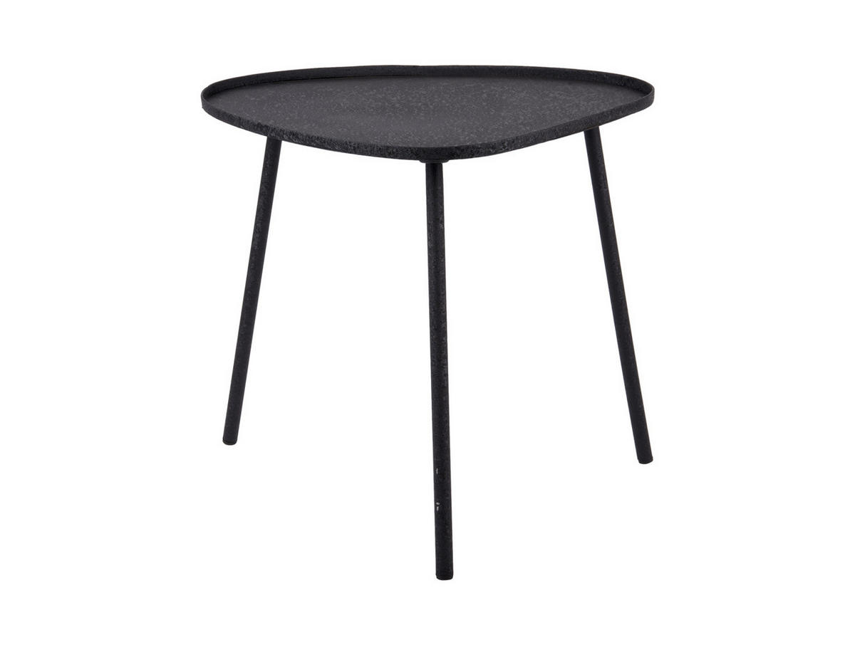 BEISTELLTISCH Boaz 54/49/49 cm - Schwarz, Metall (54/49/49cm) - Leitmotiv