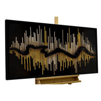 METALLBILD Gold 120/60 cm - Silberfarben/Goldfarben, Metall (7.95/60cm) - KUNSTLOFT