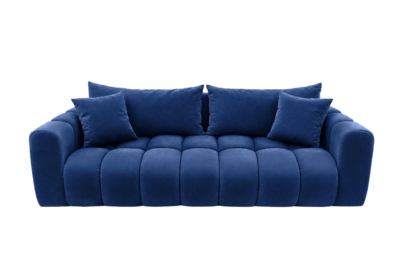 SCHLAFSOFA Mit Bettkasten, Veloursstoff Bluvel, Tintenblau, COSMOPOLITAN - Blau, Holz (240/97cm) - Kaiser Möbel