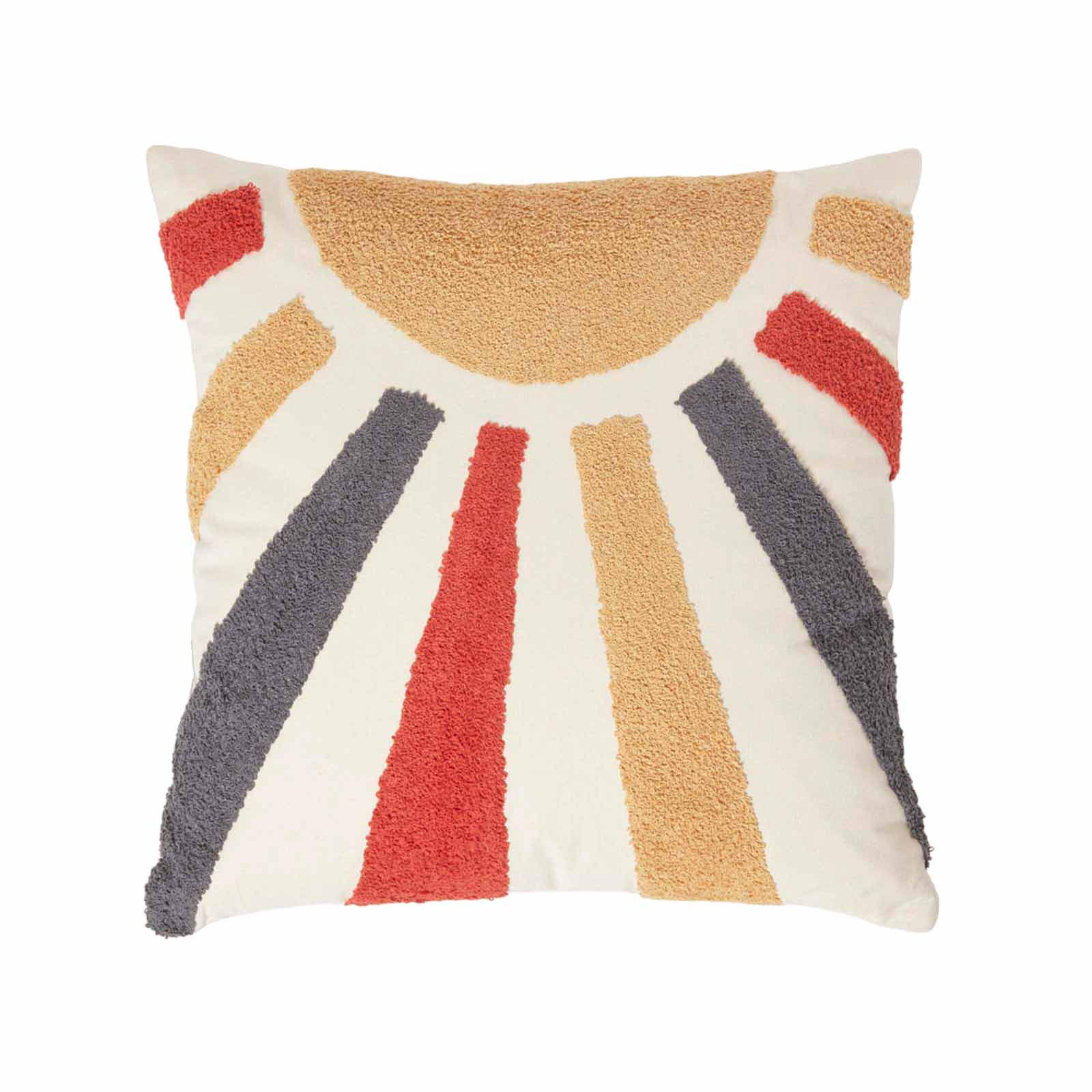 DEKOKISSEN Sonne getuftet 45/45 cm - Multicolor, Textil (45/45cm) - Homescapes