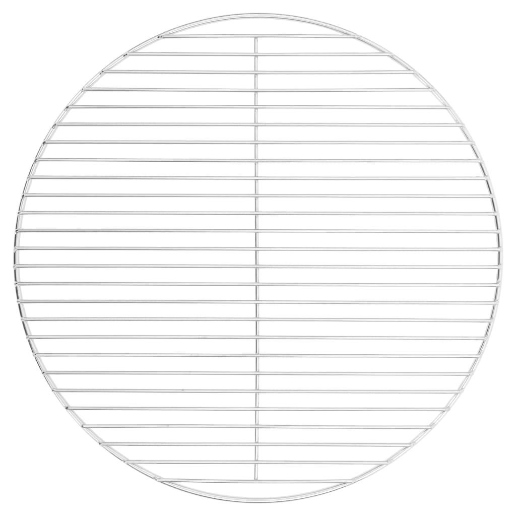 GRILLROST Rund Ø50 Cm 304 Edelstahl - Silberfarben, Metall (50/50cm) - vidaXL