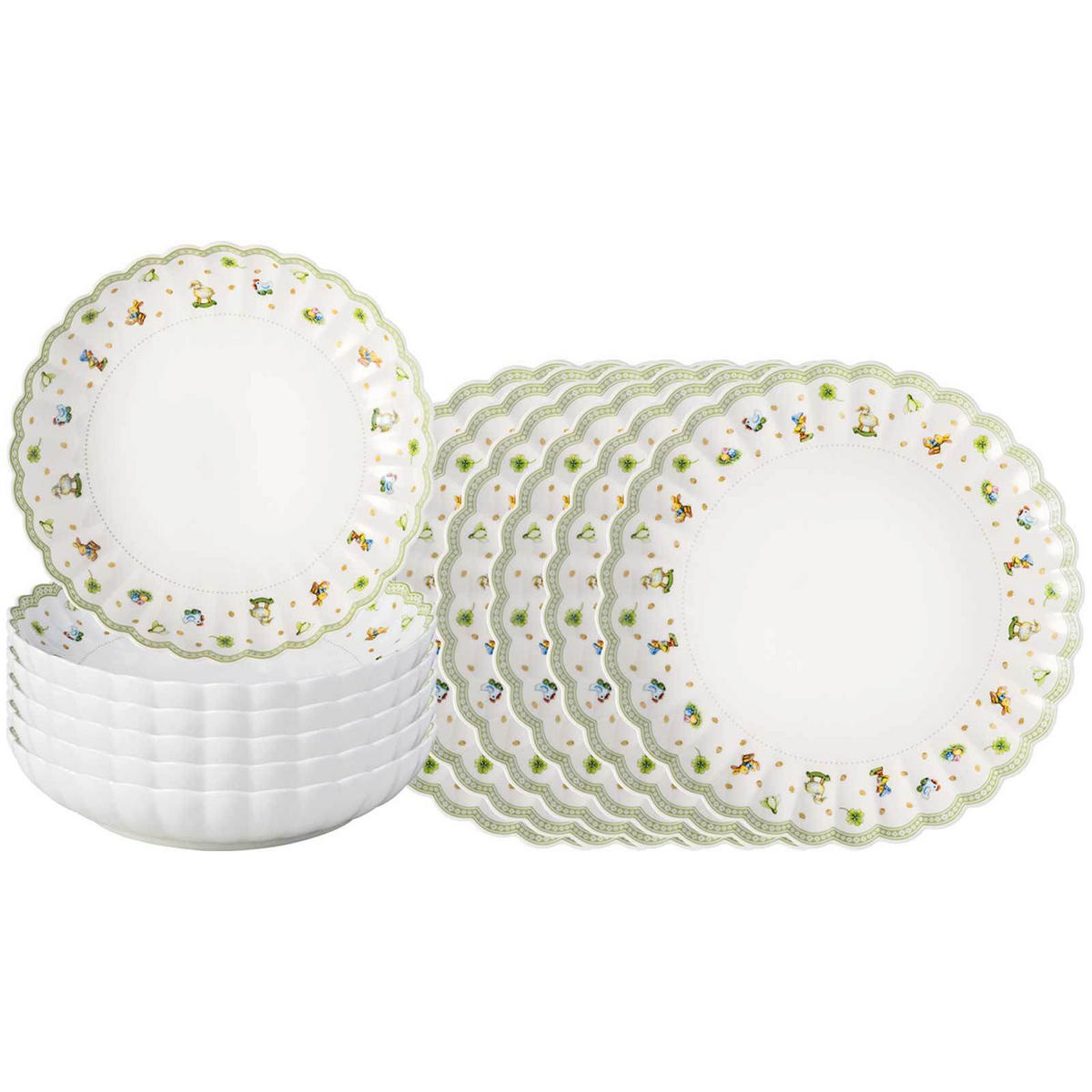TAFELSERVICE Easter Delight grün 12er Set - Grün, Keramik (1/1/1cm) - Villeroy & Boch