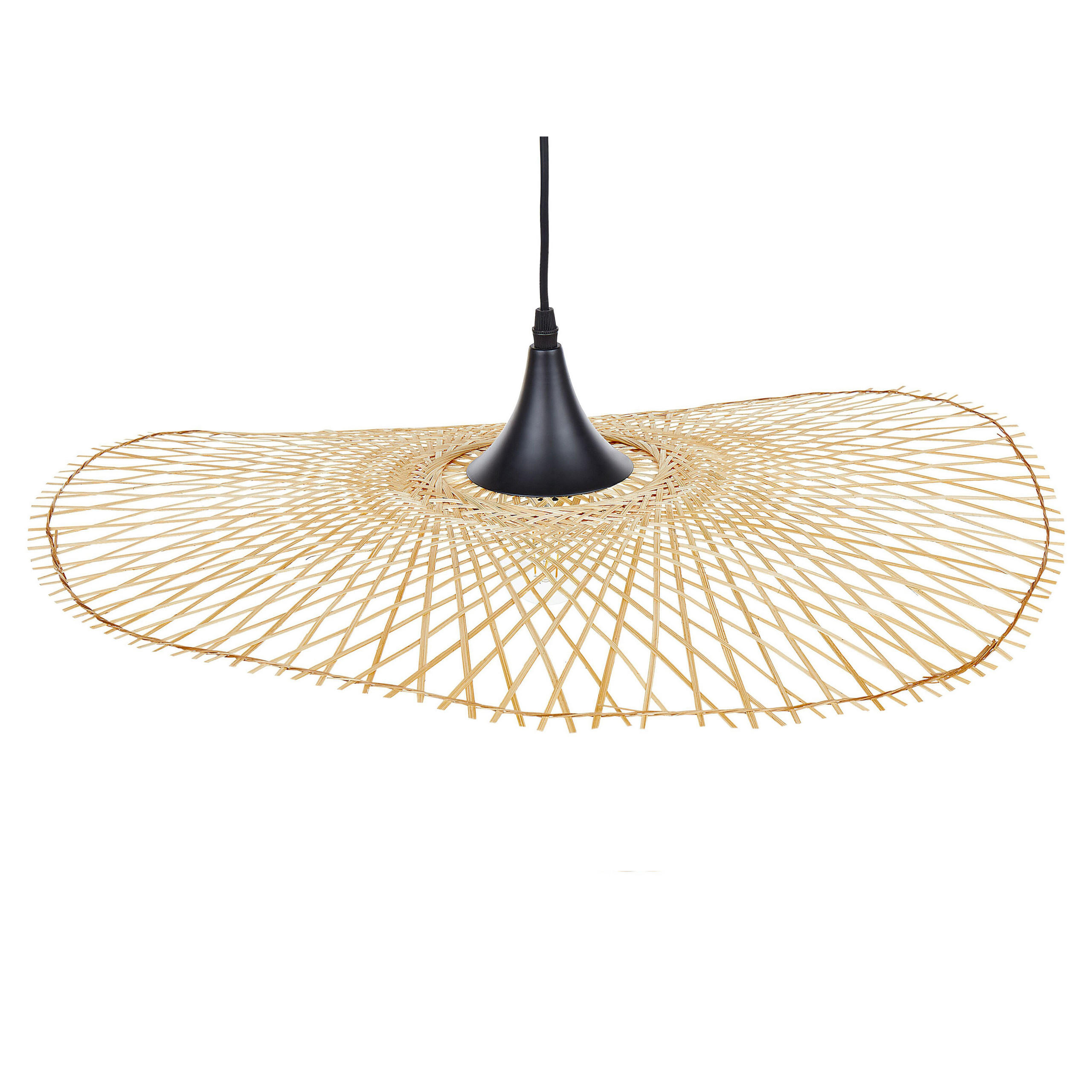 HÄNGELEUCHTE Floyd 62/62/128 cm - Hellbraun, Holz (62/62/128cm) - Beliani