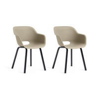 GARTENSTUHL Noa 2er-Set - Taupe, Kunststoff (57/55cm) - Keter