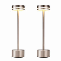 TISCHLEUCHTE Lichtel 8/8/31.5 cm（2er-set） - Silberfarben, Kunststoff/Metall (8/8/31.5cm) - ZMH