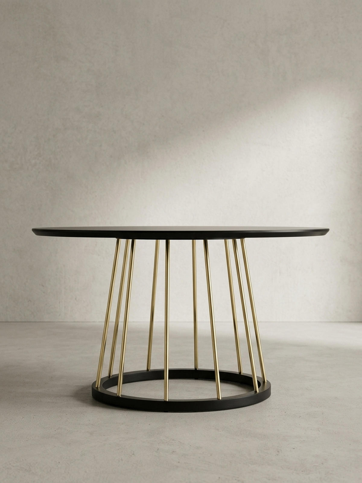 COUCHTISCH Schwarz Gold, Metall mit großer Ablagefläche, elegantes Design - Goldfarben/Schwarz, Holz/Metall (80/80/42cm) - KADIMA DESIGN