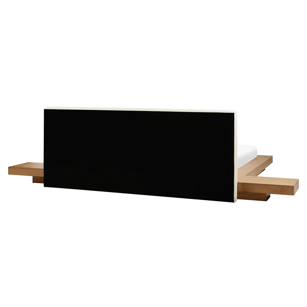 WASSERBETT 160x200 cm Heller Holzfarbton Zen - Hellbraun, Holzwerkstoff (160/200cm) - Beliani