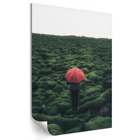 POSTER - 29x42 cm - X-Mario - Grüne Landschaft - Grün, Textil (29/42/0.1cm) - TULUP