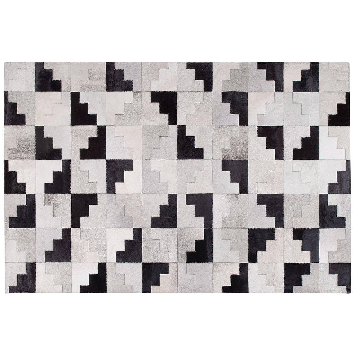 KURZFLOR-TEPPICH Efirli 230/160 cm - Grau, Fell (160/230cm) - Beliani