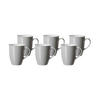 KAFFEEBECHER Doppio Grau 320 ml 6er Set - Grau, Keramik (0.32L) - Ritzenhoff Breker