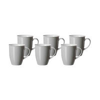 KAFFEEBECHER Doppio Grau 320 ml 6er Set - Grau, Keramik (0.32L) - Ritzenhoff Breker