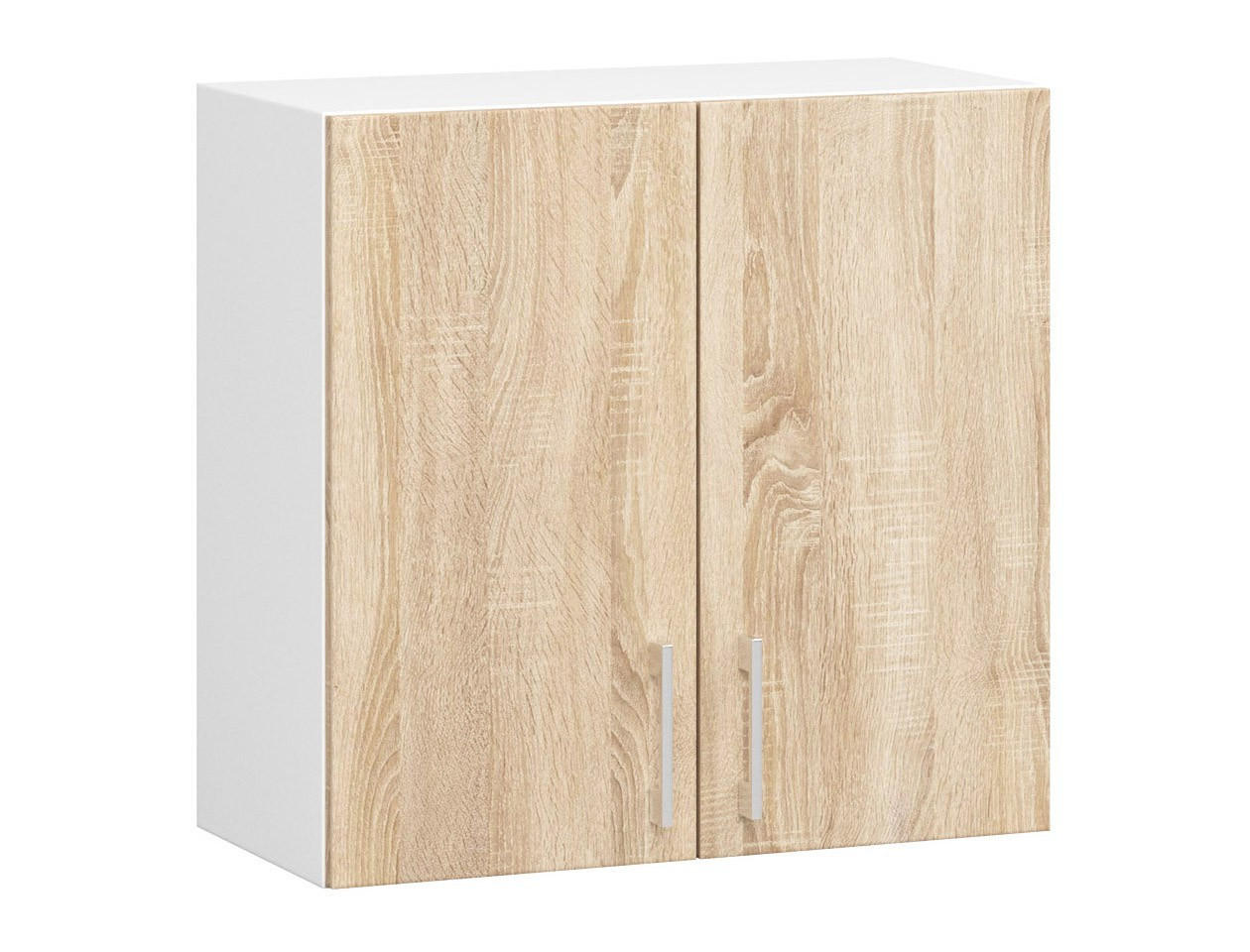 Akord Küchenschrank Weiß, Sonoma Eiche 60x58x30.5 cm