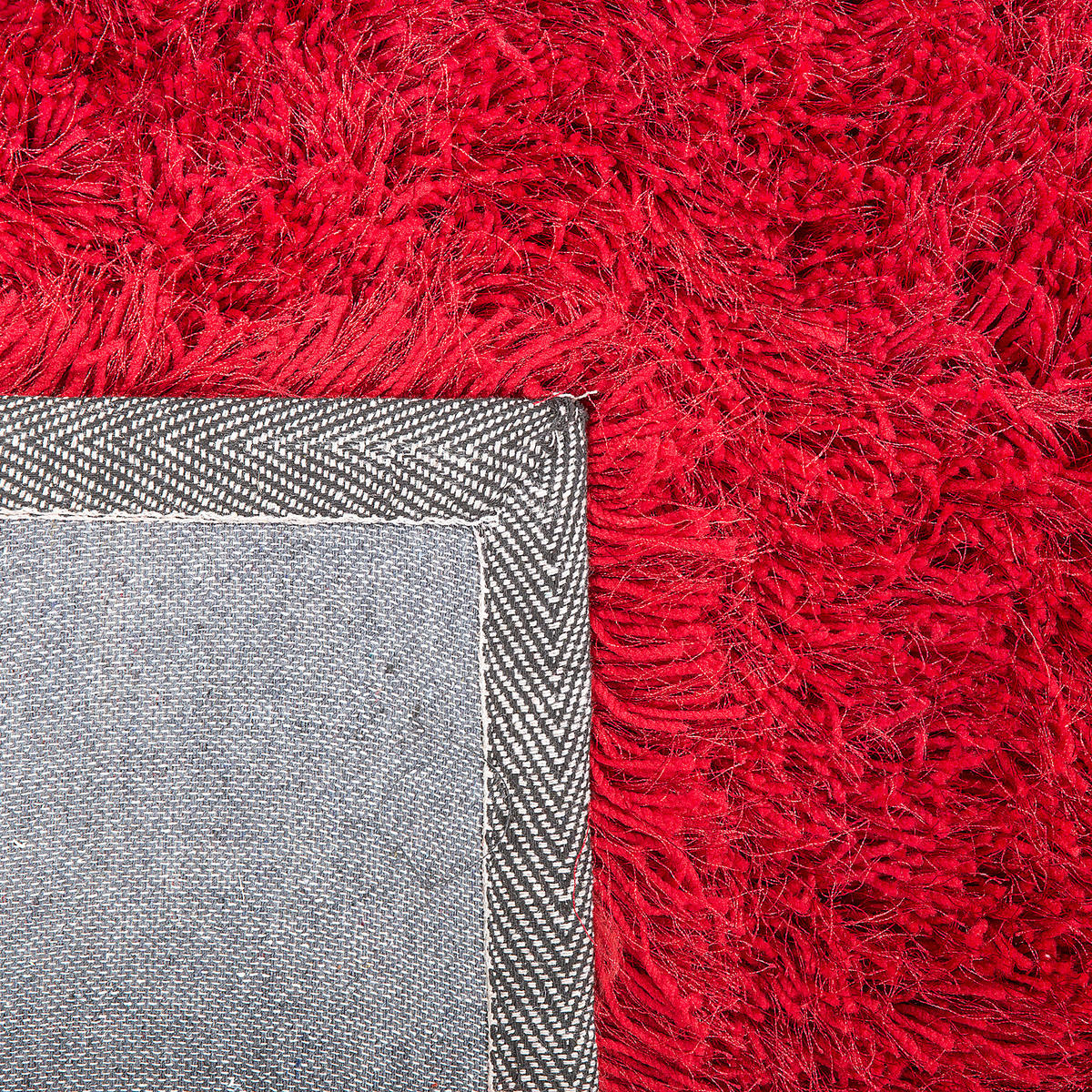 SHAGGY-TEPPICH Cide 200/140 cm - Rot, Kunststoff (140/200cm) - Beliani
