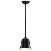 LED HÄNGELEUCHTE Stahl Schwarz glänzend - Schwarz, Metall (17.5/17.5/110cm)