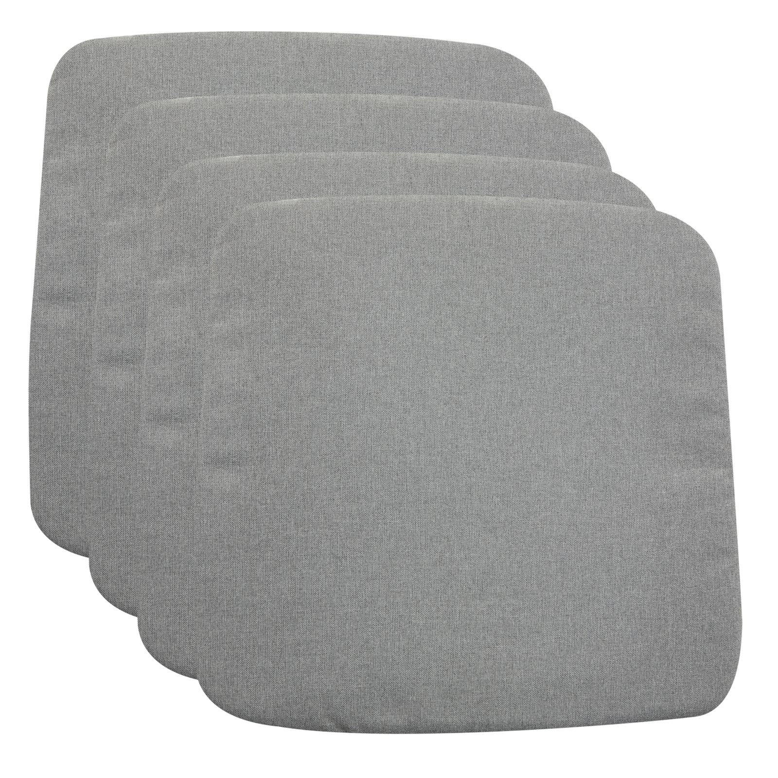 SITZKISSEN CHIARA 4ER-SET - Grau, Textil (43/43/2cm) - IDIMEX