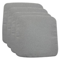 SITZKISSEN CHIARA 4ER-SET - Grau, Textil (43/43/2cm) - IDIMEX