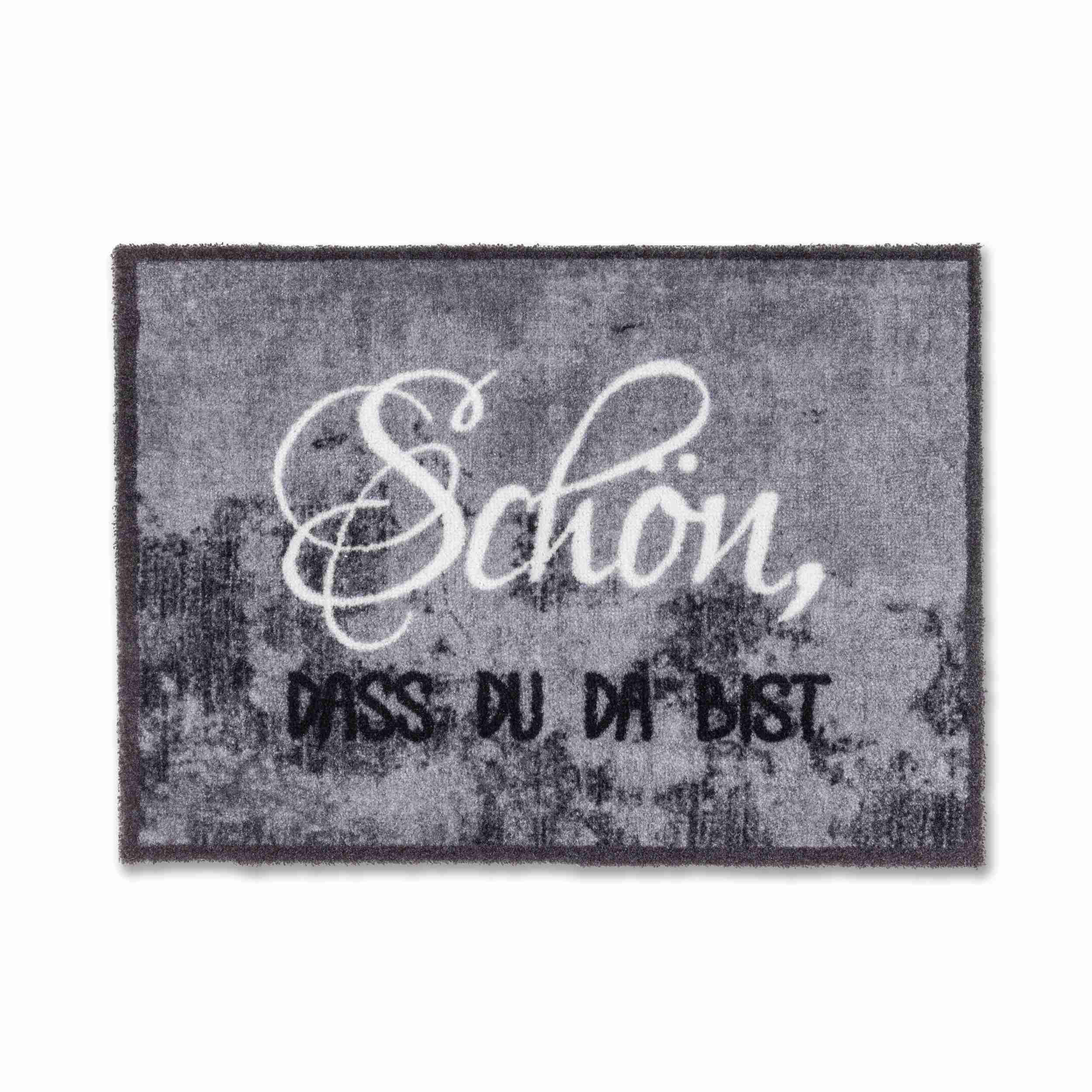 FUSSMATTE INNEN FELICIDO GRAU - Grau, Textil (50/70cm) - Astra