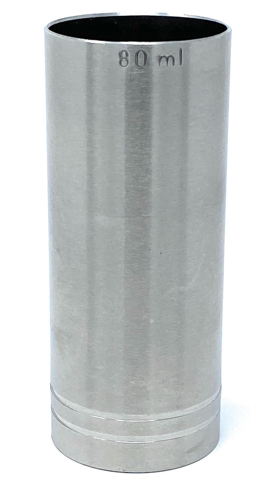 MESSBECHER Cocktail 80 ml Edelstahl Barmaß Jigger 8 cl Dosierer Alkohol Bar - Grau, Metall (38/9.2/38cm) - DanDiBo