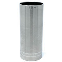 MESSBECHER Cocktail 80 ml Edelstahl Barmaß Jigger 8 cl Dosierer Alkohol Bar - Grau, Metall (38/9.2/38cm) - DanDiBo