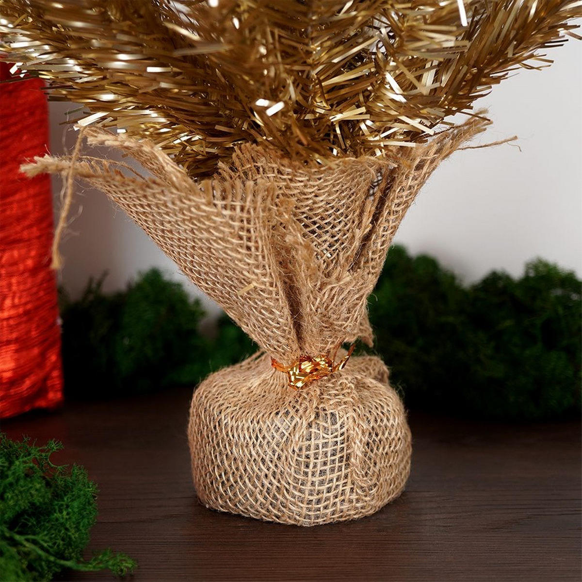 KÜNSTLICHER WEIHNACHTSBAUM glamour 60 cm Goldfarben - Goldfarben, Kunststoff (60cm) - Home Styling Collection