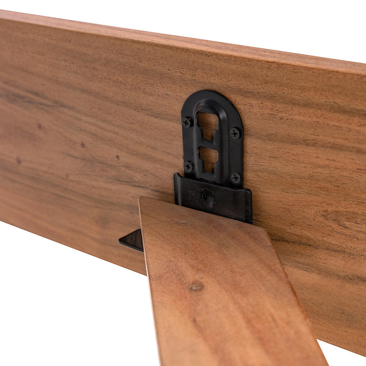 MASSIVHOLZBETT - Akazie massiv - Akaziefarben, Holz (180/200cm) - home24