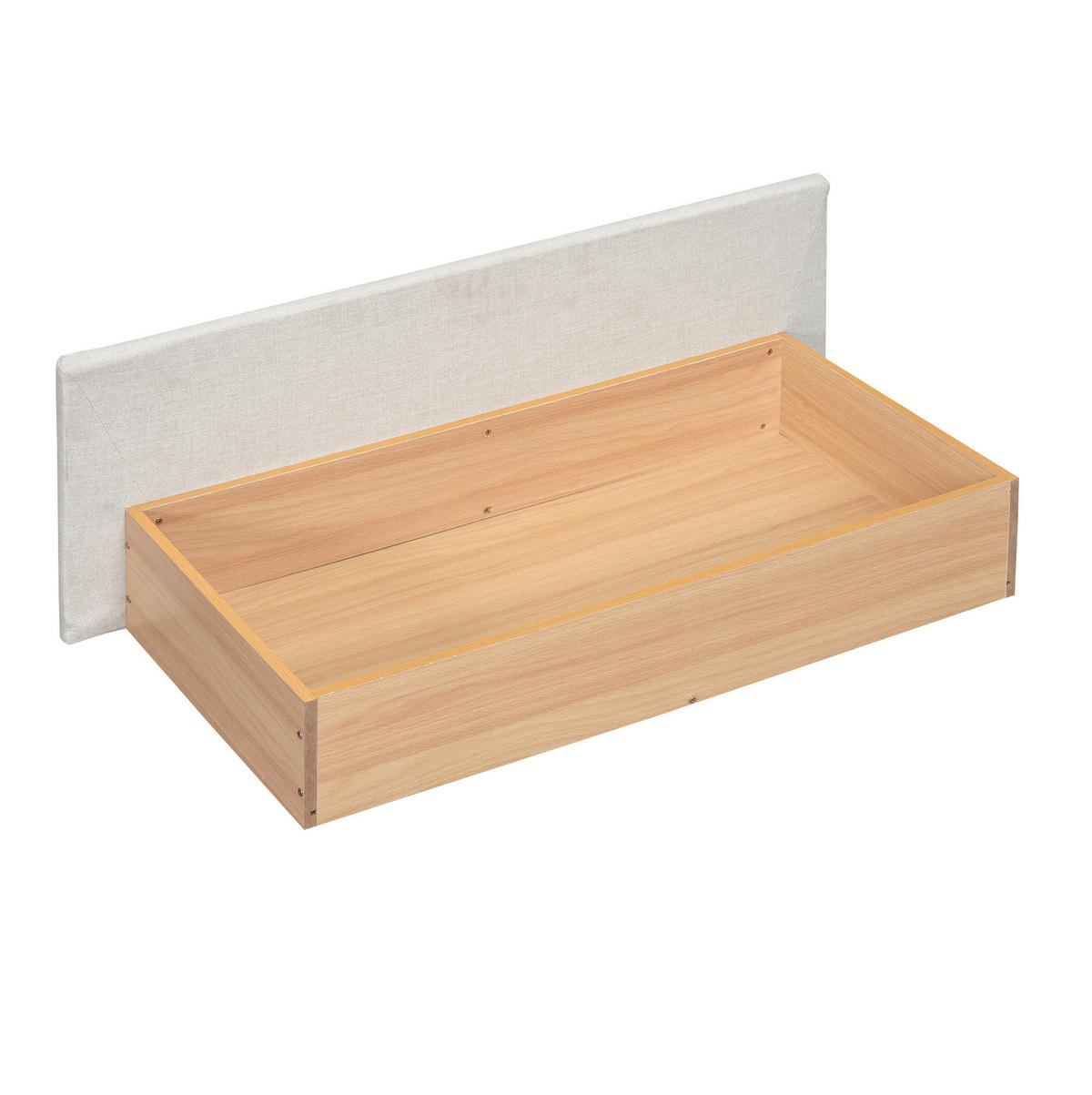 POLSTERBETT 140/200 cm Beige mit Stauraum, USB und LED-Beleuchtung - Beige, Textil (140/200cm) - Flora Grace