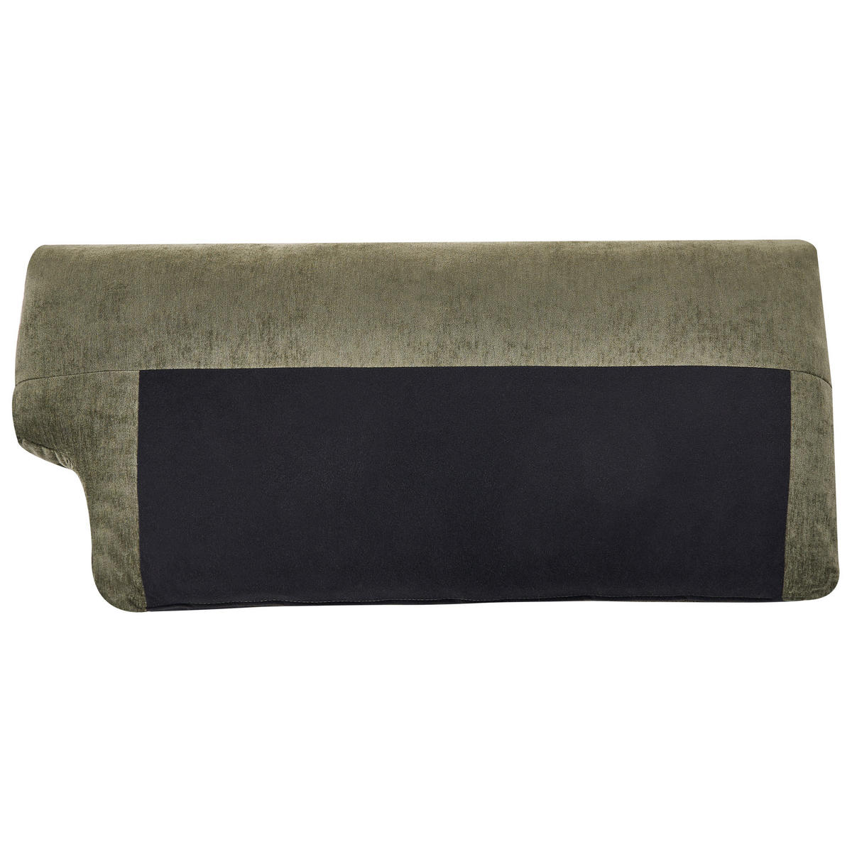 3-SITZER-SOFA Chenillegewebe Grün Skaro - Schwarz/Grün, Textil (214/87/89cm) - Beliani