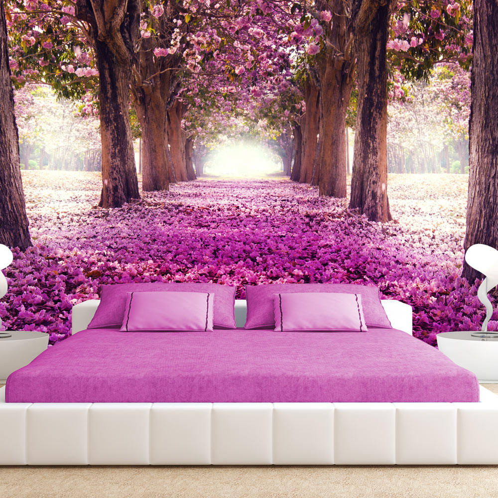 SELBSTKLEBENDE FOTOTAPETE Rosa 98/70 cm - Pink/Braun, Kunststoff/Textil (98/1cm) - KUNSTLOFT