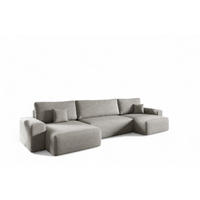 WOHNLANDSCHAFT Arona - Beige, Holzwerkstoff/Textil (398/70/148cm) - Fun Möbel