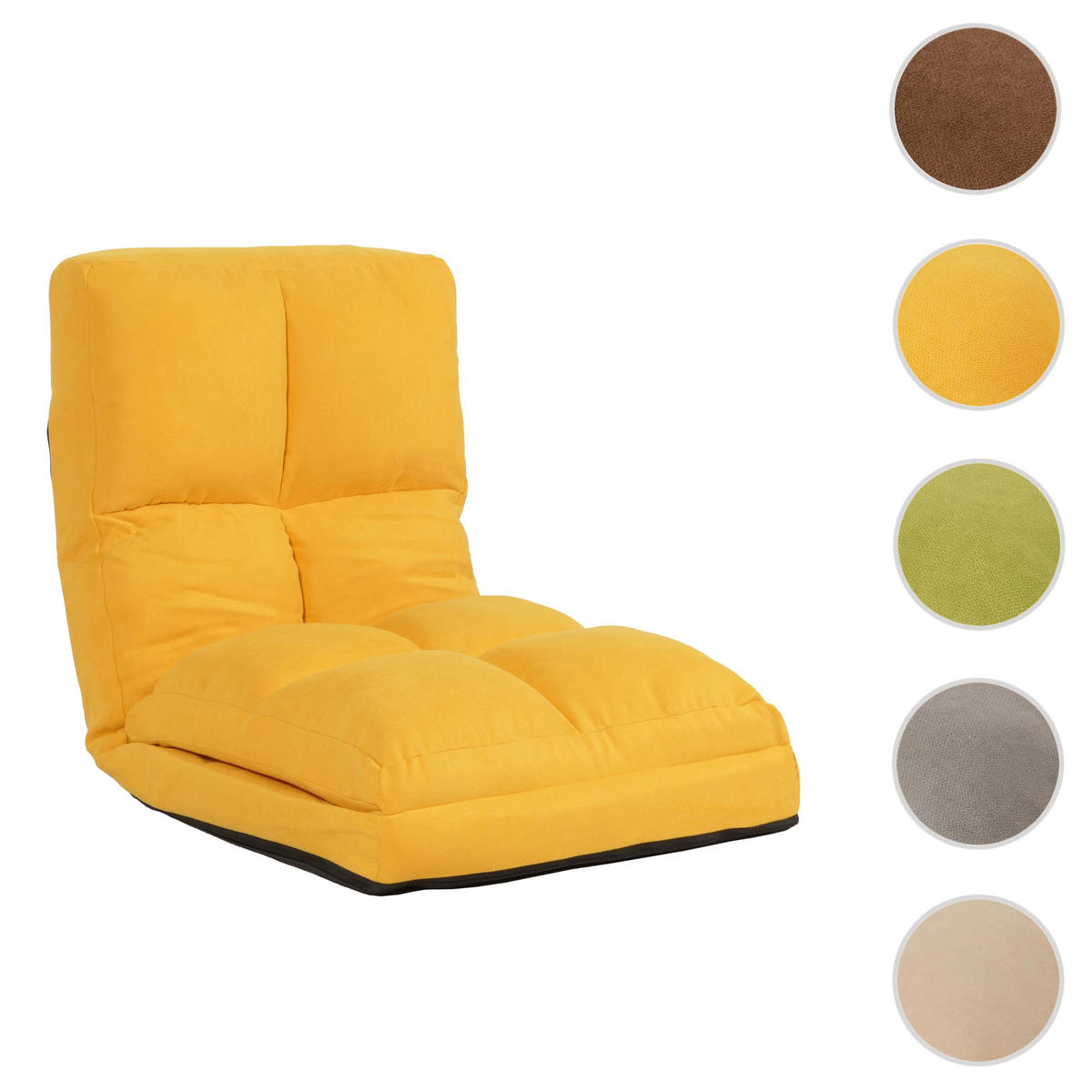 BODENSESSEL Gelb - Gelb, Textil (54/58/63cm) - MCW