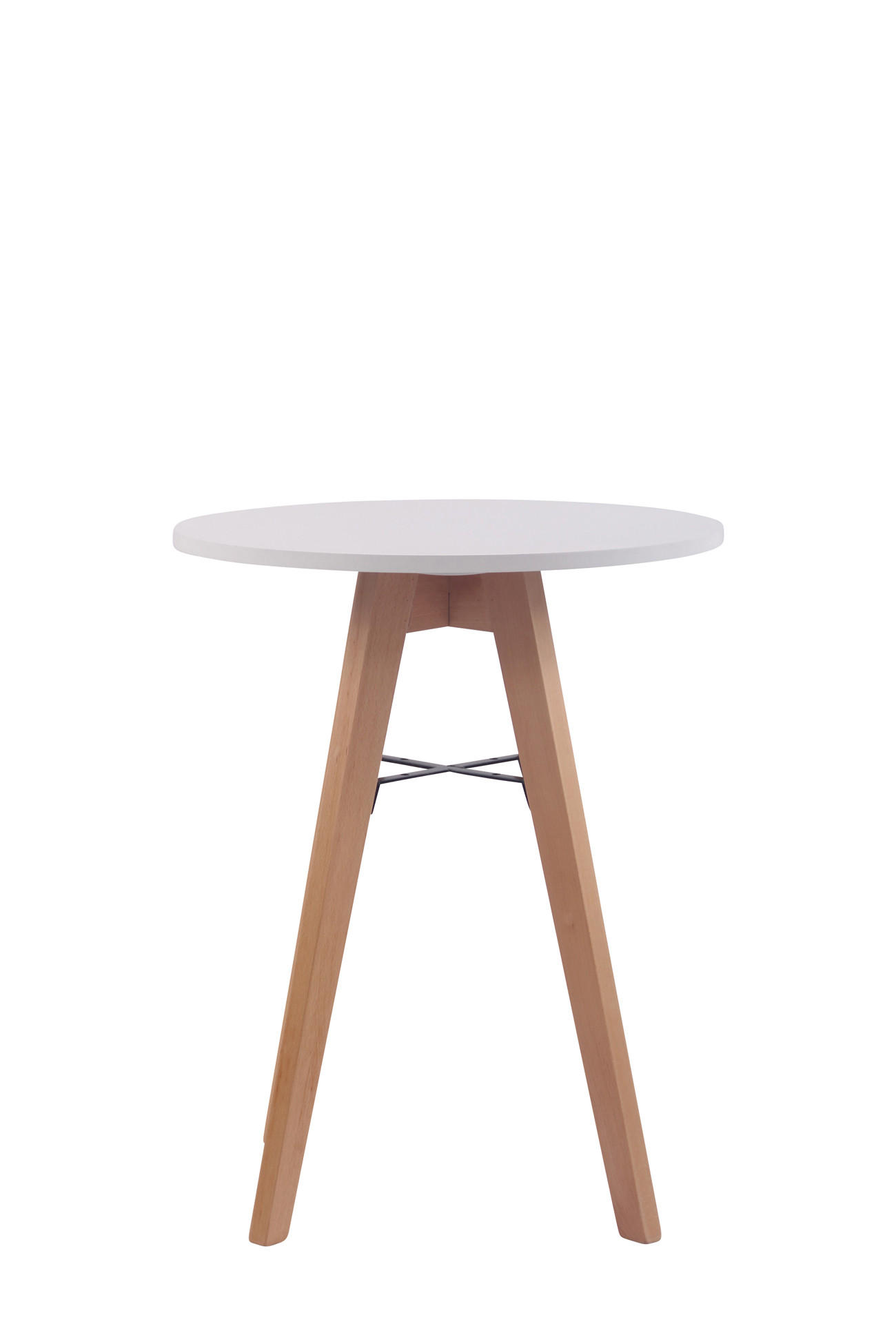 ESSTISCH rund Ø60 cm Holz Weiß - Weiß, Holz (60/60/75cm) - CLP