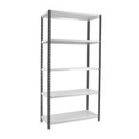 SCHRAUBREGAL PANDA TALL | HxBxT 200x100x30cm | 5 Fachböden | Fachlast 100kg | Anthrazit-Weiß - Anthrazit, Metall (100/200/30cm) - PROREGAL