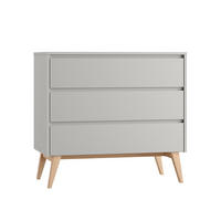 DĚTSKÁ KOMODA Swing Šedá a dřevo - šedá, kompozitní dřevo (100/92/52cm) - Petits-meubles