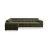 ECKSOFA links Kendal aus strukturiertem Stoff amazonasgrün 6 Sitzplätze - Waldgrün, Textil (231/332cm) - Micadoni