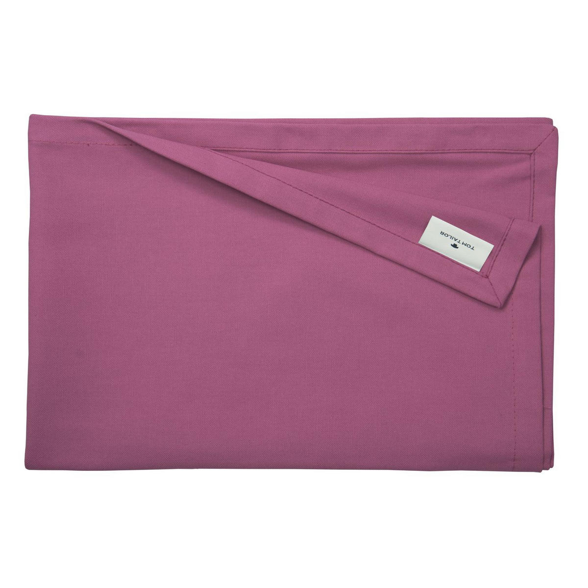 TISCHLÄUFER IN LEINENOPTIK DOVE Blickdicht - Magenta, Textil (150/50/0.5cm) - Tom Tailor