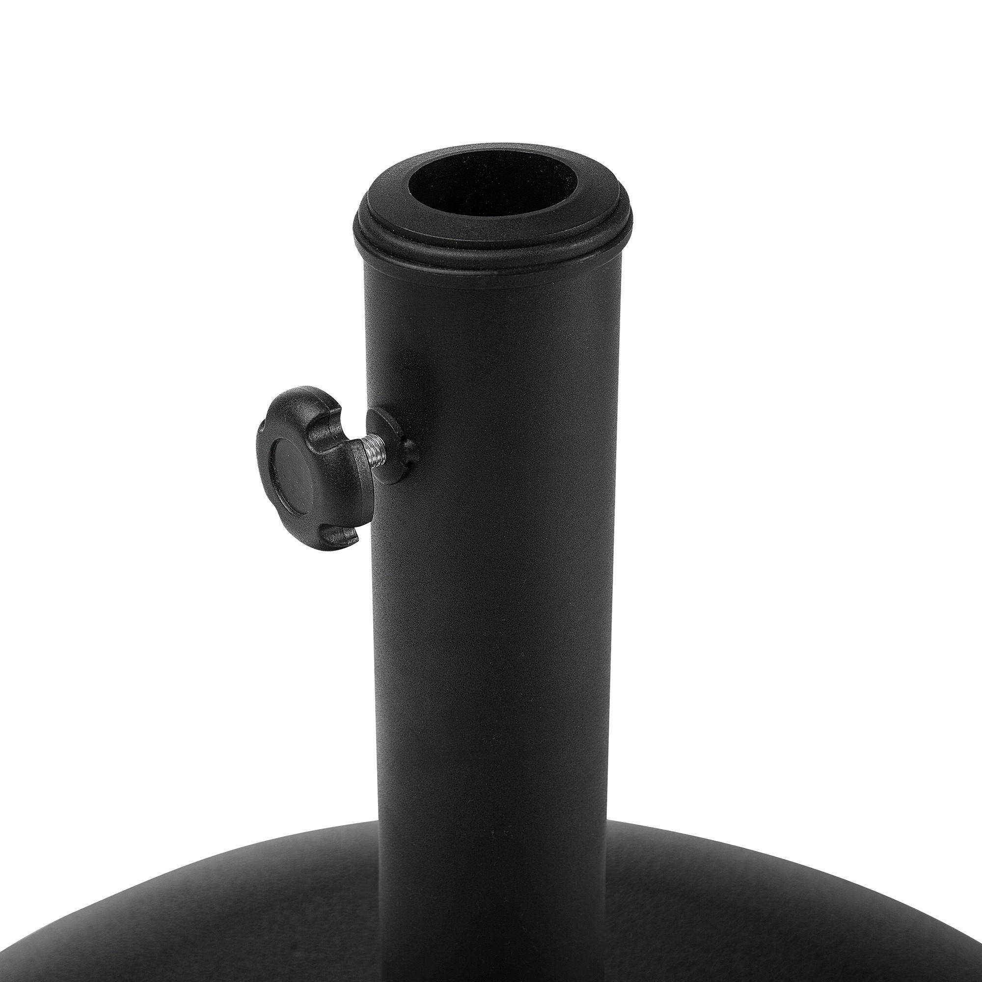 SONNENSCHIRMSTÄNDER schwarz 45 cm Canzo - Schwarz, Stein (45/45cm) - Beliani