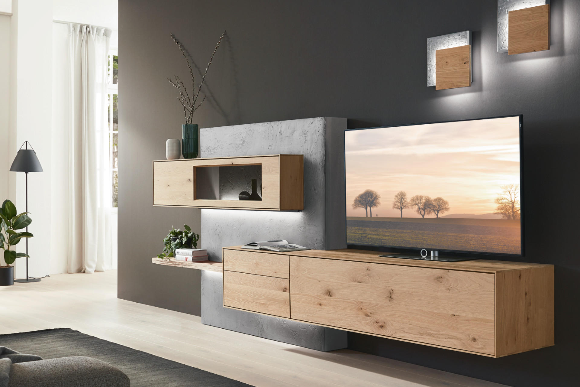 Holzmöbel aus Eichenholz für Wohnzimmer