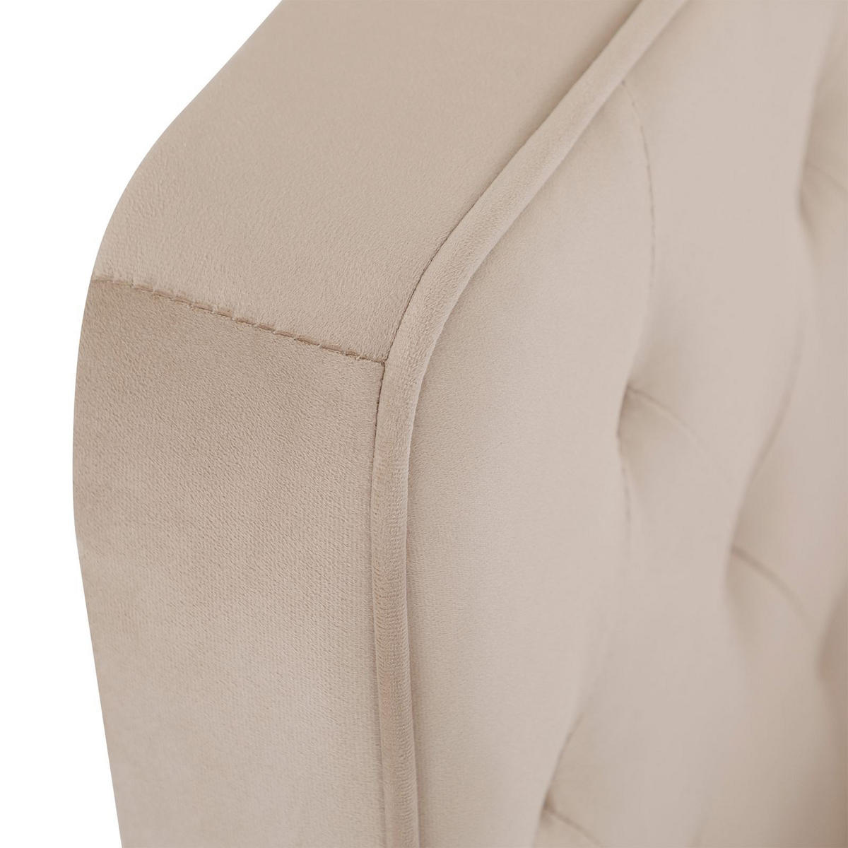 POLSTERBETT GLAMOUR 140x200 cm beige - Beige, Textil (140/200cm) - CARO-Möbel