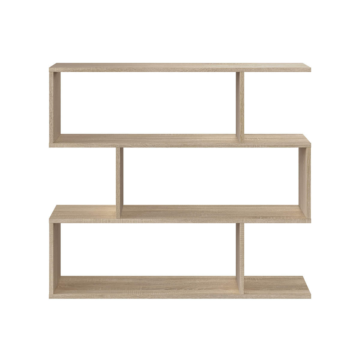 REGAL mit 3 Ebenen L110 cm - Athena - Eiche Artisan, Holzwerkstoff (24/97/110cm) - Calicosy