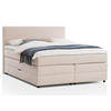 BOXSPRINGBETT LOFT 160x200 Beige H2 und H3 mit Bettkasten 7-Zonen Taschenfederkern Matratze inkl. Visco Topper - Beige, Textil (160/200cm) - Belanoti