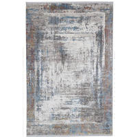 TEPPICH modern Wohn-/Schlafzimmer Viskose BRODERIE Blau 300x400 cm - Blau, Textil (300/400cm) - Novatrend
