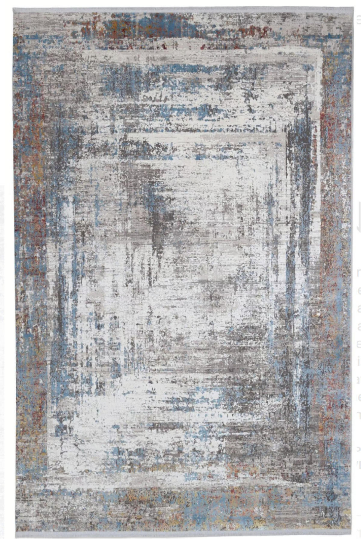 TEPPICH modern Wohn-/Schlafzimmer Viskose BRODERIE Blau 300x400 cm - Blau, Textil (300/400cm) - Novatrend