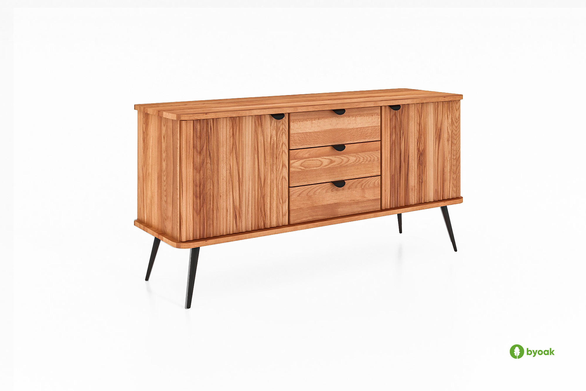 KOMMODE LINA - Kernbuche, Holz (144/72/46cm) - byoak