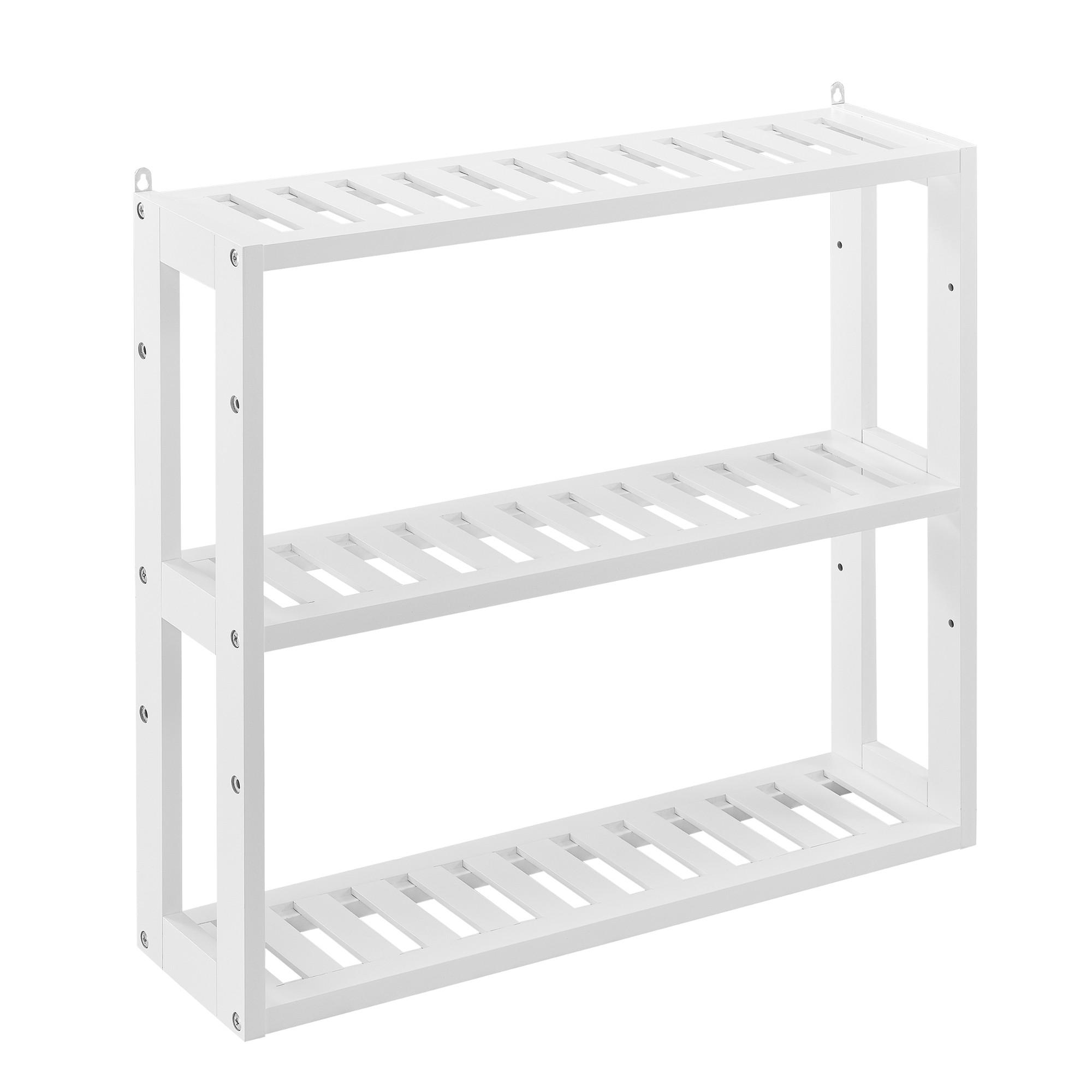 BADEZIMMERREGAL Anderlecht - Weiß, Holzwerkstoff (60/54/15cm) - [en.casa]