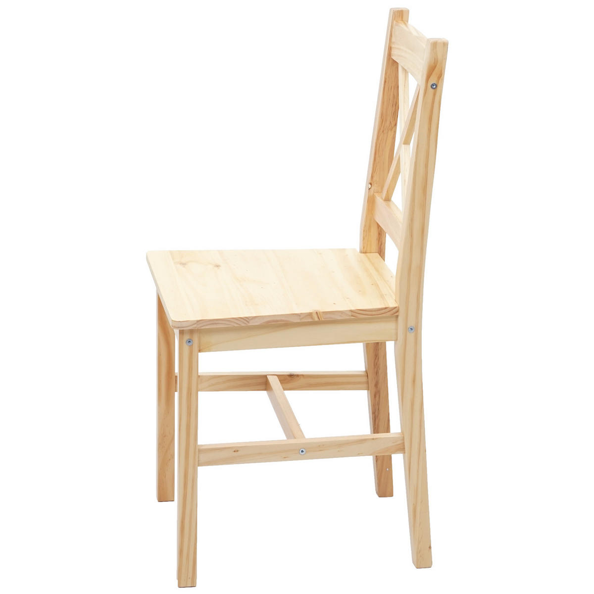 ESSZIMMERSTUHL Kiefer Dekor 2er-Set - Kieferfarben, Holz (40/86/42cm) - MCW
