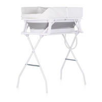 BABYWANNE Wickeltisch 2 in 1 grau Sonata Ständer faltbar Thermometer 11 kg - Grau, Kunststoff (45/76cm) - Chipolino