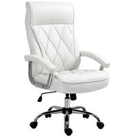 BÜROSTUHL höhenverstellbar Kunstleder Weiß - Weiß, Metall (69/121/66cm) - Meubliv